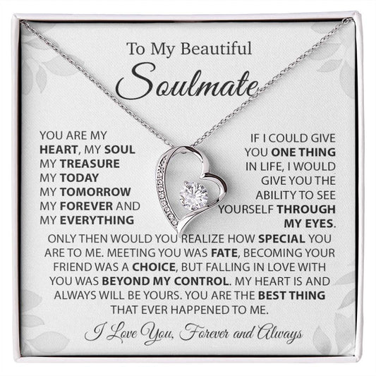 To My Soulmate Necklace, Gift For Wife, Gift For Her, Christmas Gift