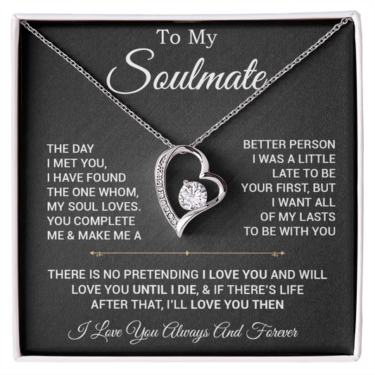 To My Soulmate Necklace, Valentines Day Gift, Gift For Wife, Anniversary Gift 28_2