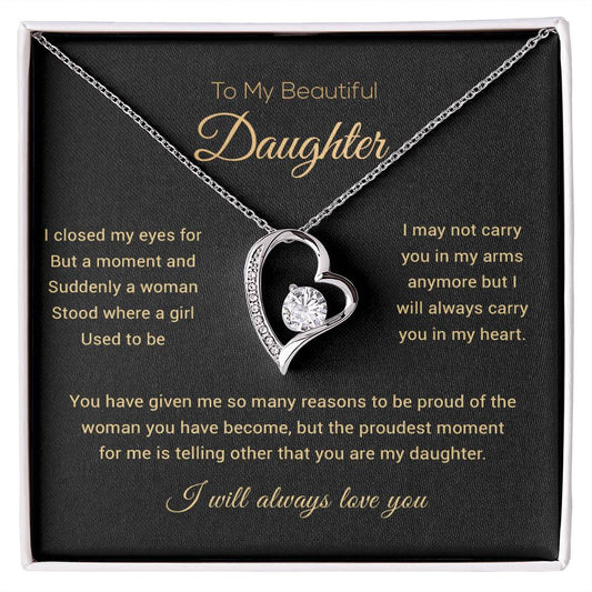 To My Daughter Necklace, Daughter Gift from Dad, Mom, Daughter Birthday Gift, Christmas Gift for Her 29_11