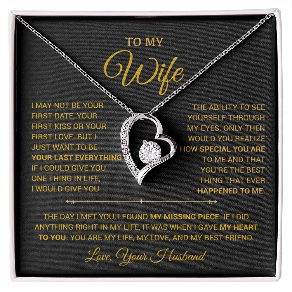 To My Wife Necklace, Gift For Wife, Anniversary Gift For Wife, Christmas Gift