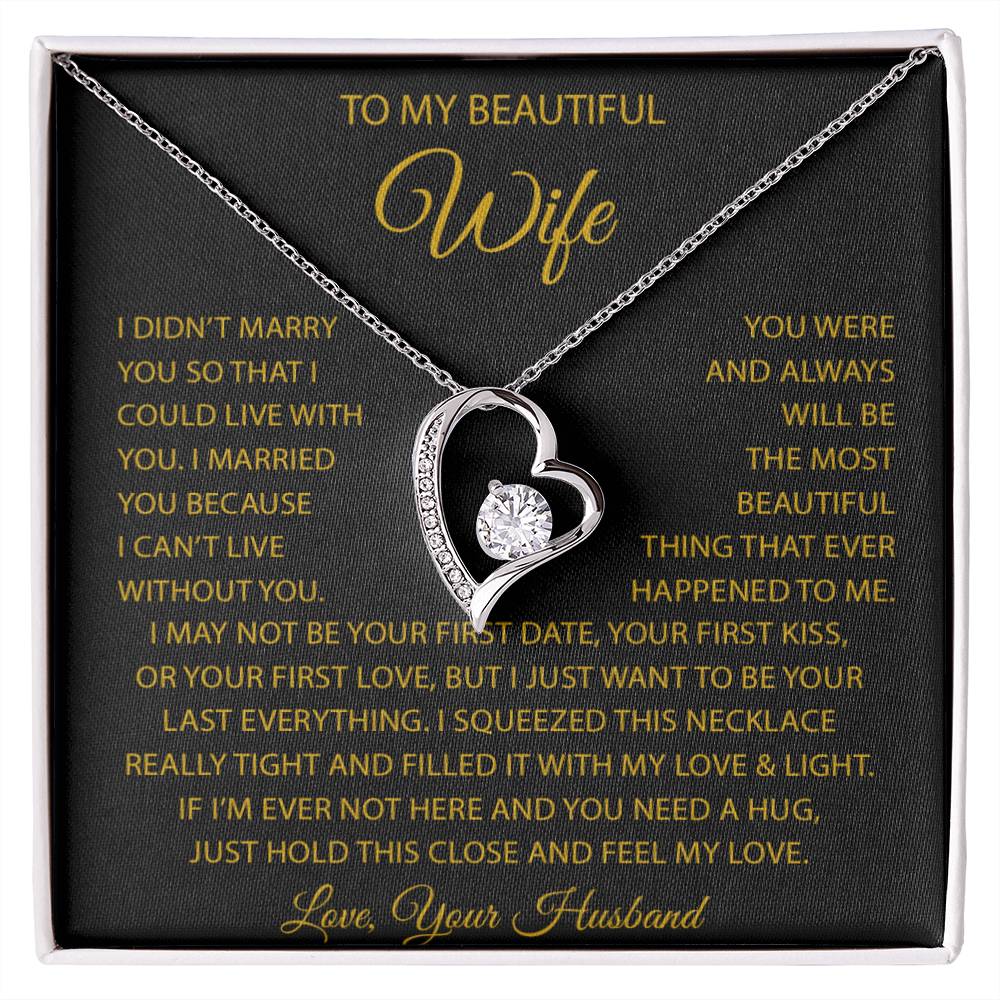 To My Wife Necklace, Anniversary Gift For Wife, Wife Birthday, Gift For Wife22