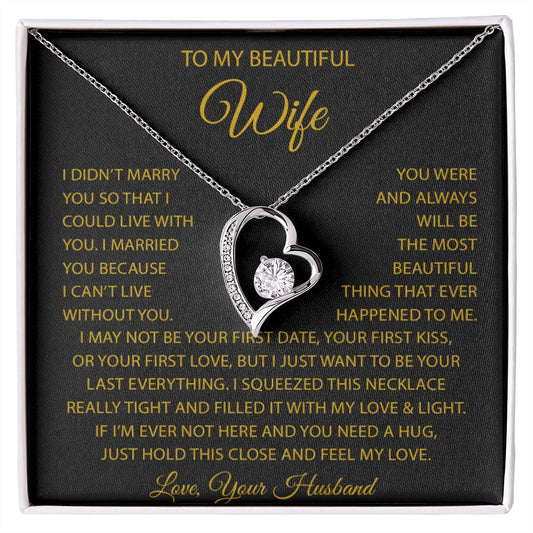 To My Wife Necklace, Anniversary Gift For Wife, Wife Birthday, Gift For Wife22