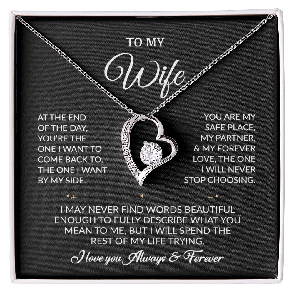 To My Wife Necklace, Gift For Wife, Anniversary Gift For Wife, Necklace For Wife