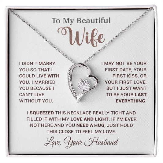 To My Wife Necklace Wife Gift from Husband, Anniversary Gift, Christmas Gift 5_9