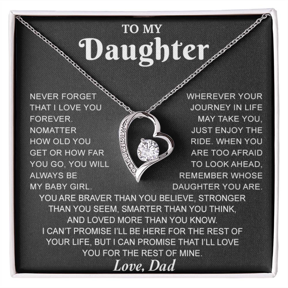 To My Daughter Necklace, Gift for Daughter from Dad, Daughter Father Necklace 7_8
