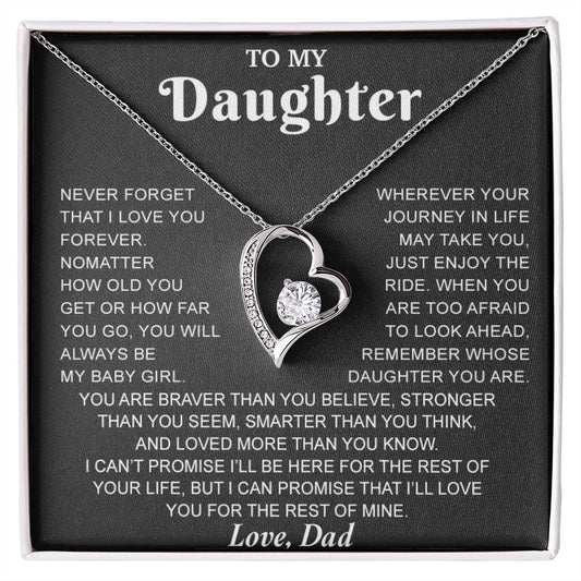 To My Daughter Necklace, Gift for Daughter from Dad, Daughter Father Necklace 7_8