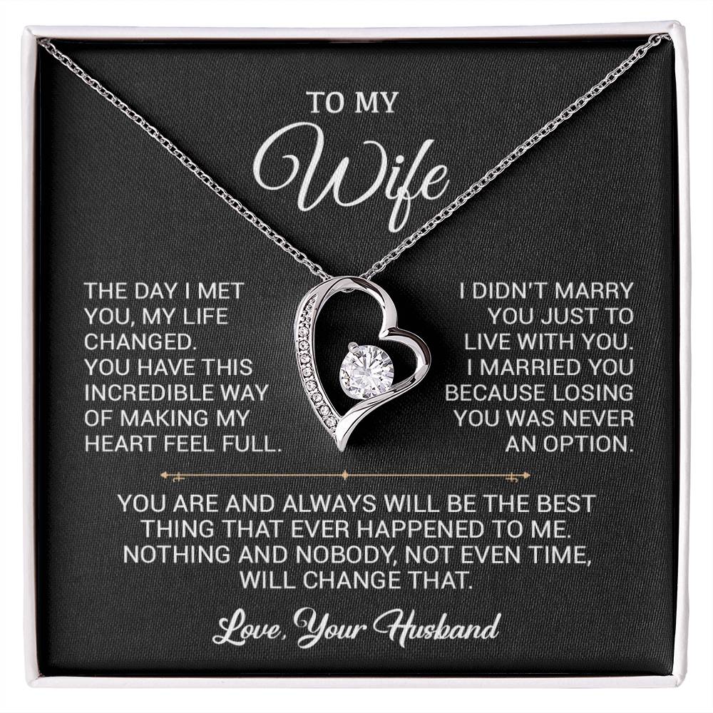 To My Wife Necklace, Gift For Wife, Anniversary Gift For Wife, Christmas Gift
