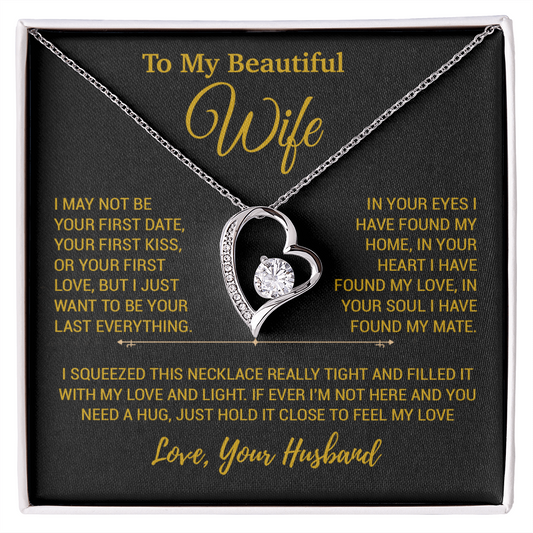 To My Wife Necklace, Christmas Gifts For Women, Anniversary Gift For Wife 23_12_Gold