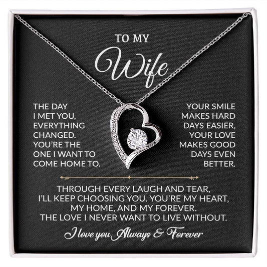 To My Wife Necklace, Gift For Wife, Anniversary Gift For Wife, Necklace For Wife