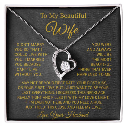 To My Wife Necklace, Anniversary Gift For Wife, Wife Birthday, Gift For Wife22 New
