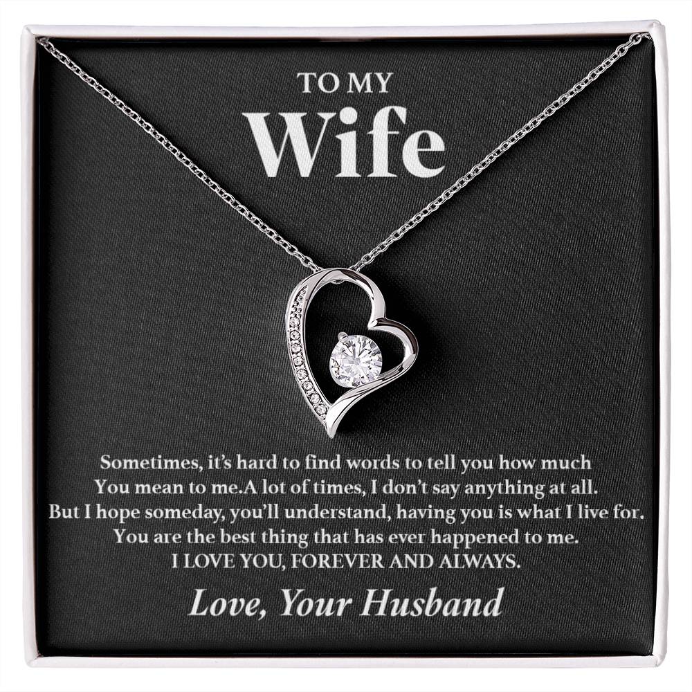 To My Wife Necklace, Gift For Wife, Anniversary Gift For Wife, Necklace For Wife