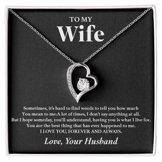 To My Wife Necklace, Gift For Wife, Anniversary Gift For Wife, Necklace For Wife