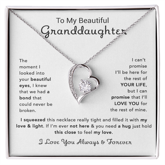 To My Granddaughter Necklace, Birthday Gift For Granddaughter, Birthday Gifts 13_12