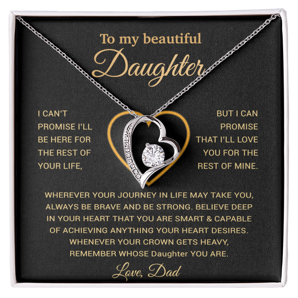 To My Daughter Necklace, Gift For Daughter From Dad, Daughter Father Necklace 25_11