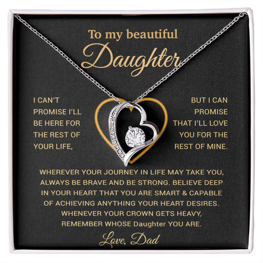 To My Daughter Necklace, Gift For Daughter From Dad, Daughter Father Necklace 25_11