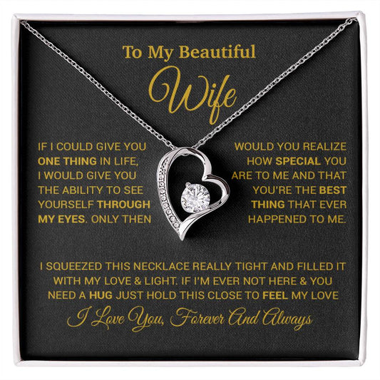 To My Wife Necklace, Christmas Gifts For Wife, Anniversary Cute Gift For Wife_24_8_Gold