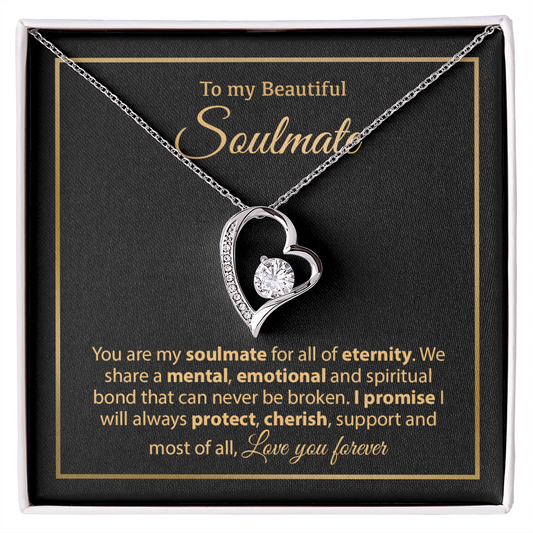 To My Soulmate Necklace,Anniversary, Valentine Gift for Wife, Girlfriend 19_12