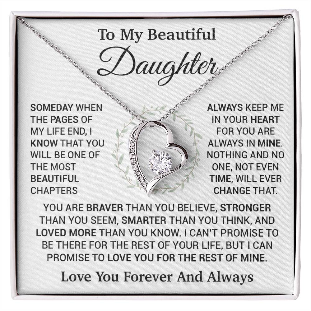 To My Daughter Necklace, Birthday Gift For Daughter, Daughter Gift, Daughter Necklace 16_11