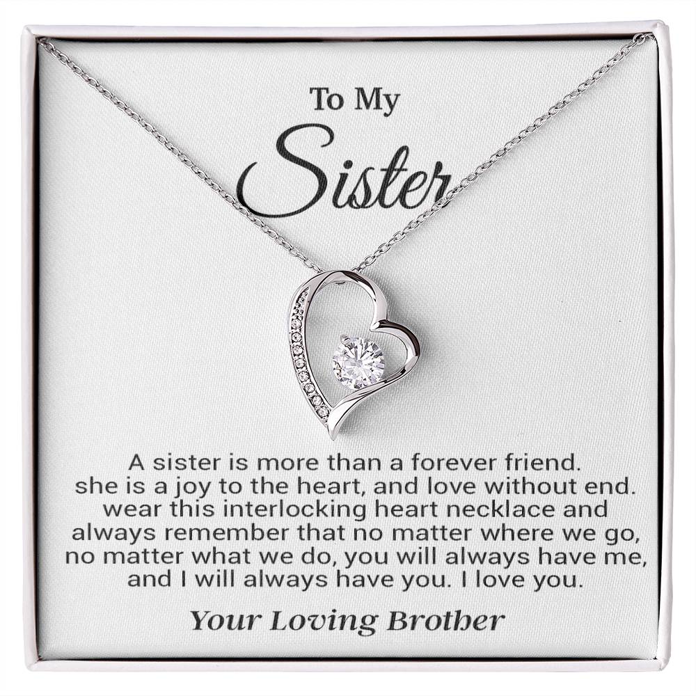 To My Sister Necklace, Birthday GIft For Little Sister, Birthday Gift 12_8