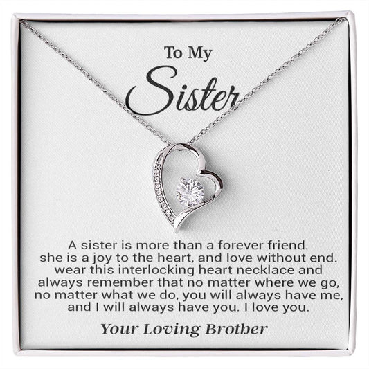 To My Sister Necklace, Birthday GIft For Little Sister, Birthday Gift 12_8