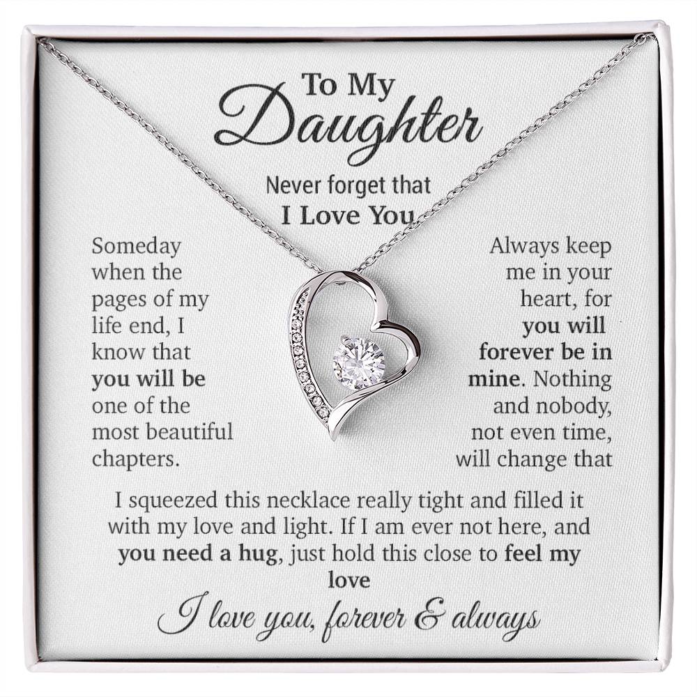 To My Daughter Necklace, Daughter Father Necklace, Daughter Gift From Dad, Mom 9_11