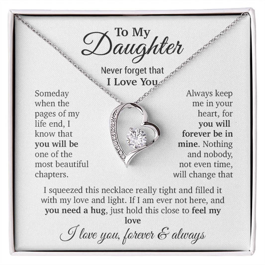 To My Daughter Necklace, Daughter Father Necklace, Daughter Gift From Dad, Mom 9_11