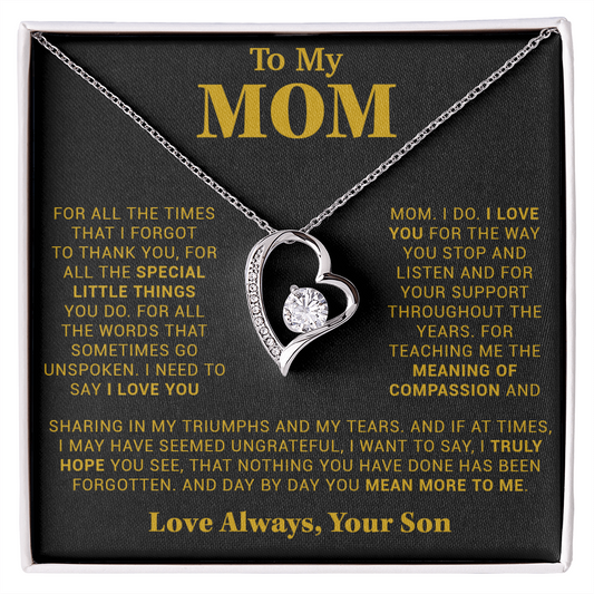 To My Mom Gift for Mother from Son From Daughter Mom Birthday Gift, Mothers Day_Gold