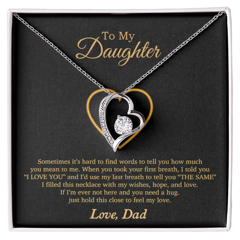 To My Daughter Necklace, Gift For Daughter From Dad, Daughter Father Necklace 3_11