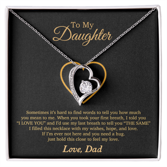 To My Daughter Necklace, Gift For Daughter From Dad, Daughter Father Necklace 3_11