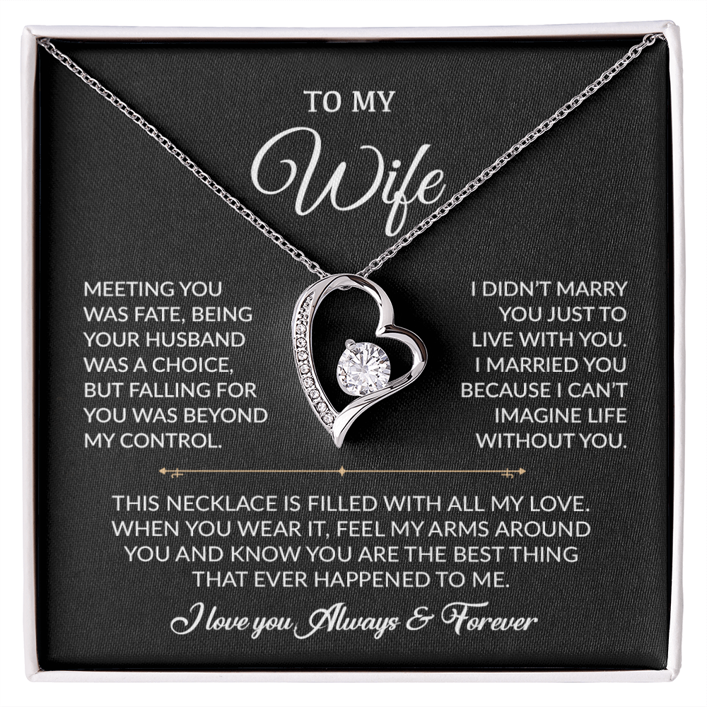 To My Wife Necklace, Gift For Wife, Anniversary Gift For Wife, Necklace For Wife