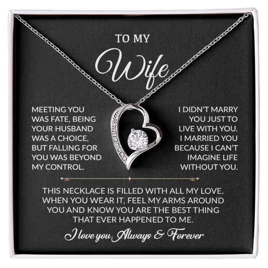 To My Wife Necklace, Gift For Wife, Anniversary Gift For Wife, Necklace For Wife