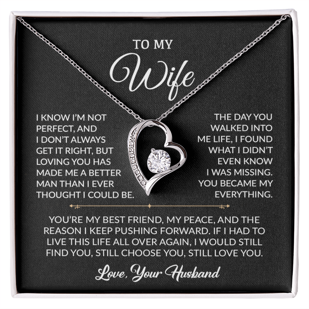 To My Wife Necklace, Gift For Wife, Anniversary Gift For Wife, Necklace For Wife