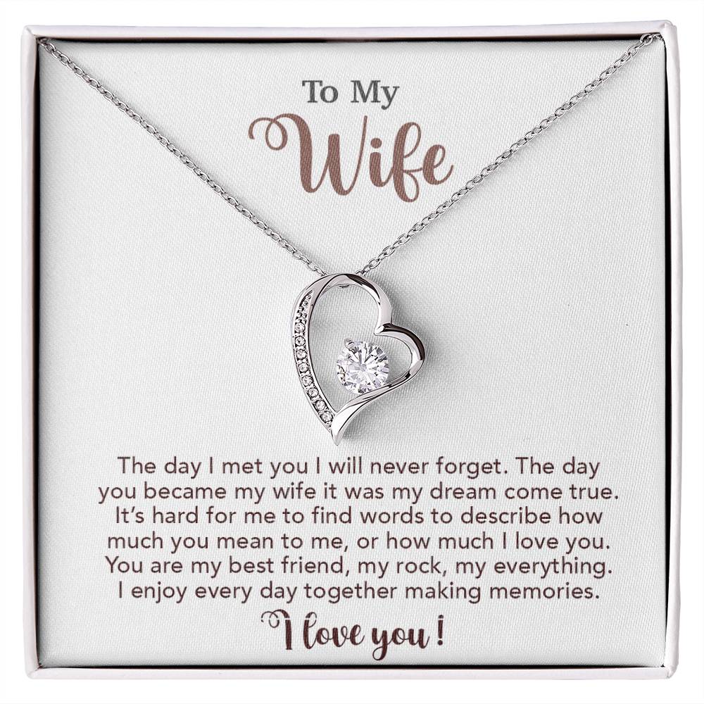 To My Wife Necklace, Wife Gift From Husband, Wife Husband Necklace, Christmas Gift 4_10