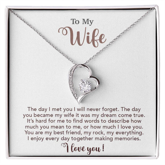 To My Wife Necklace, Wife Gift From Husband, Wife Husband Necklace, Christmas Gift 4_10