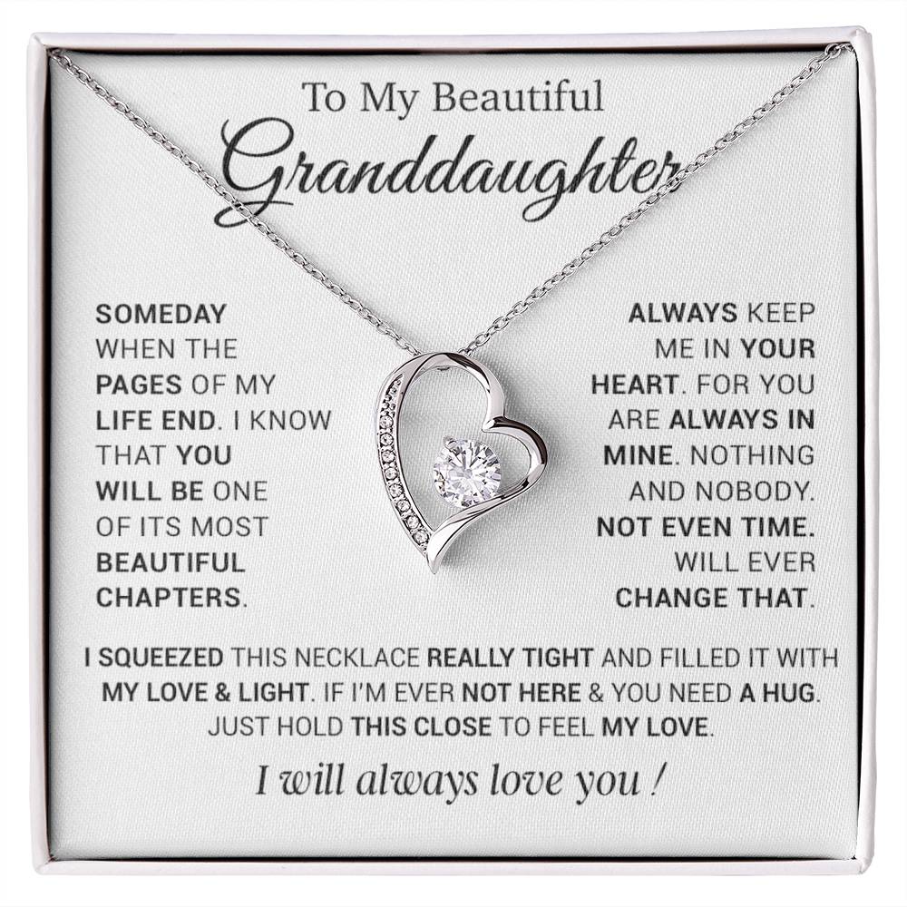 To My Granddaughter Necklace, Birthday Gift For Granddaughter From Grandpa 12_12