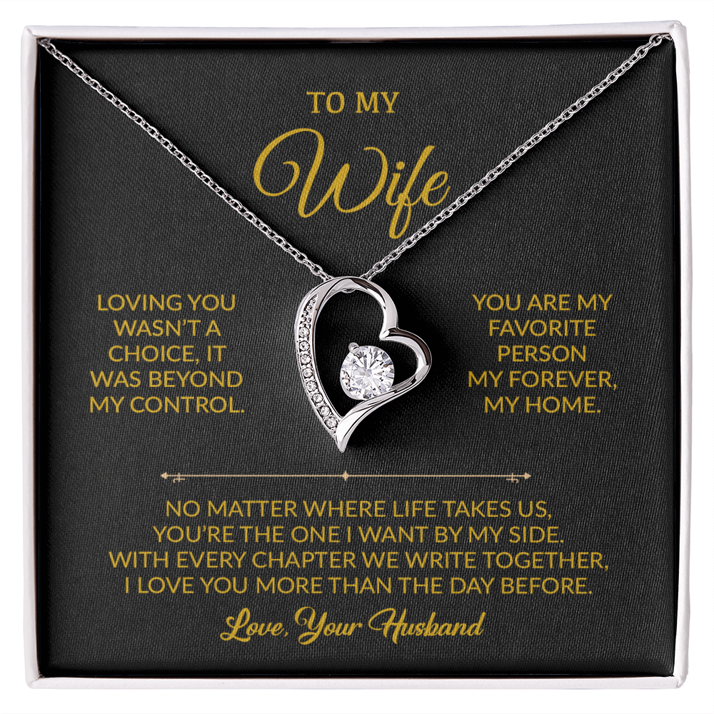 To My Wife Necklace, Gift For Wife, Anniversary Gift For Wife, Necklace For Wife