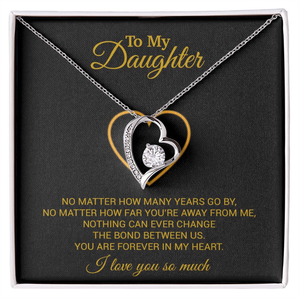 To My Daughter Necklace, Gift For Daughter From Dad, Daughter Father Necklace 12_7_Gold