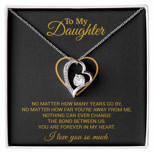 To My Daughter Necklace, Gift For Daughter From Dad, Daughter Father Necklace 12_7_Gold