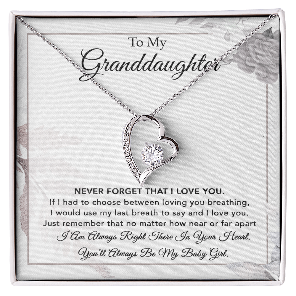To My Granddaughter Necklace, Gift From Grandpa, Necklace For Granddaughter 6_1