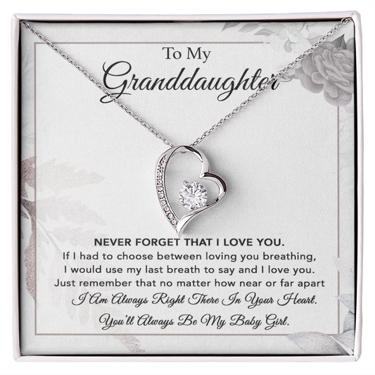 To My Granddaughter Necklace, Gift From Grandpa, Necklace For Granddaughter 6_1