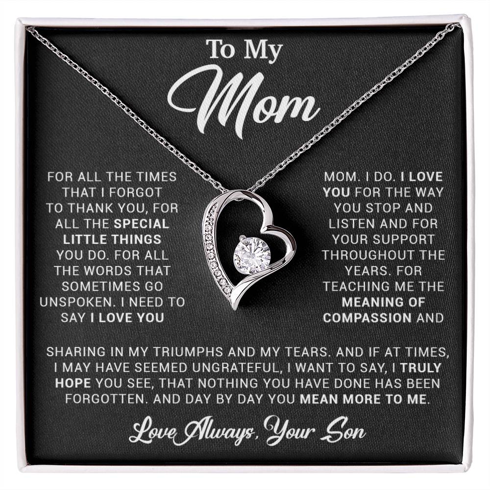 To My Mom Gift for Mother from Son From Daughter Mom Birthday Gift, Mothers Day_ 3_4_Black