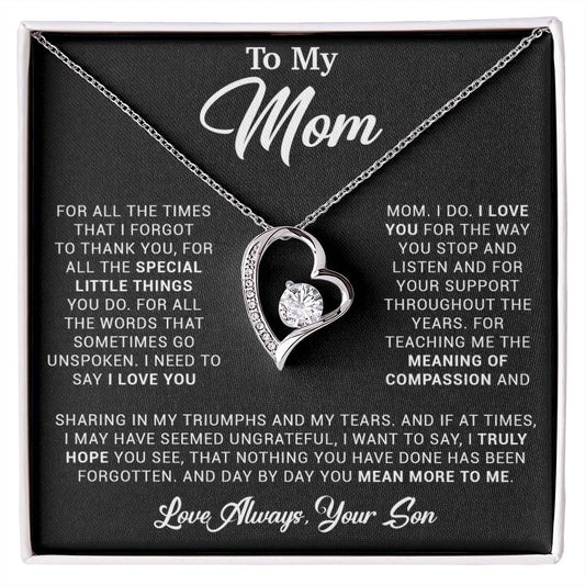 To My Mom Gift for Mother from Son From Daughter Mom Birthday Gift, Mothers Day_ 3_4_Black