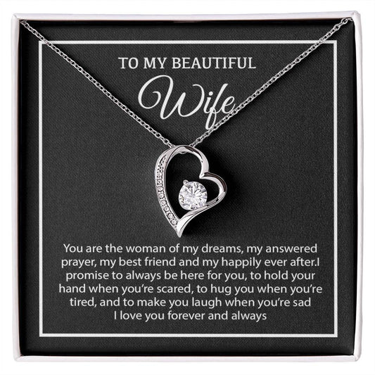 To My Wife Necklace, Christmas Gifts For Women, Anniversary Gift For Wife 19_12_White