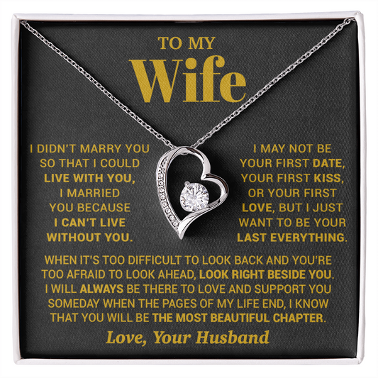 To My Wife Necklace, Christmas Gifts For Women, Anniversary Gift For Wife 28_9_Gold
