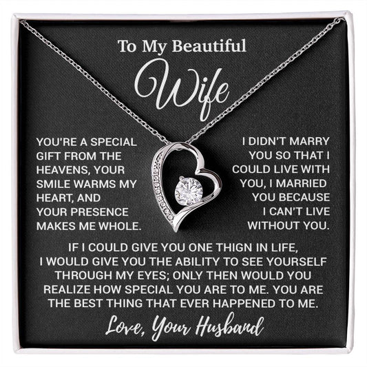 To My Wife Necklace, Christmas Gifts For Women, Anniversary Gift For Wife 1_8_Black