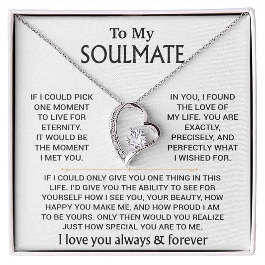 To My Soulmate Necklace, Soulmate Gift, Gift For Girlfriend, Christmas Gift 27_8_WHITE