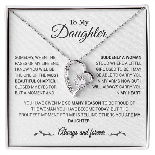 To My Daughter Necklace, Daughter Gift from Mom/Dad, Gift for Daughter Birthday 23_1