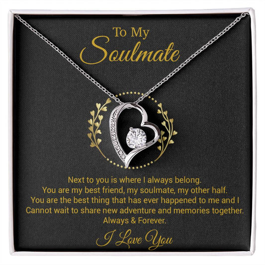 To My Soulmate Necklace, Gift For Soulmate, Anniversary Gift, Christmas Gift 23_11