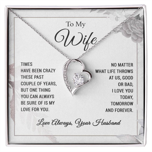 To My Wife Necklace Wife Gift from Husband, Anniversary Gift, Wife Birthday