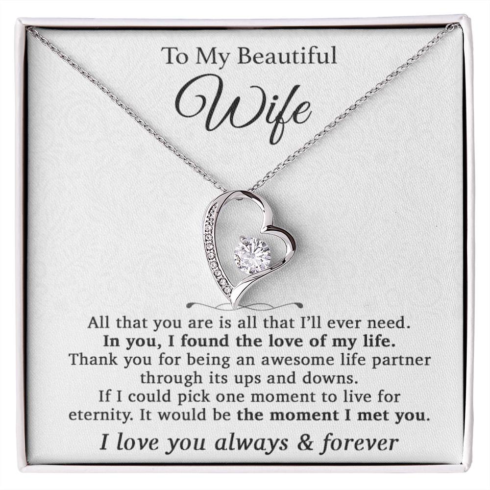 To My Wife Necklace, Gift For Wife, Anniversary Gift For Wife, Christmas Gifts